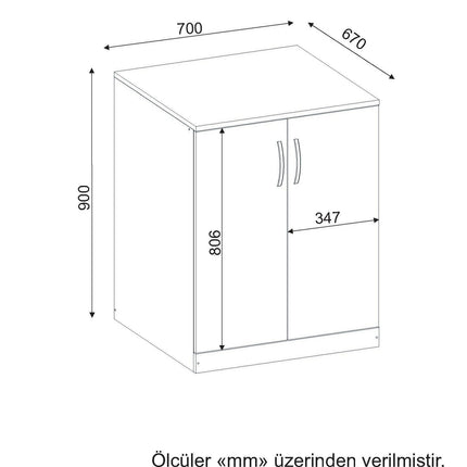 Fürdőszoba szekrény Benito Alt - Fehér-VASBÚTOR