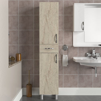 Fürdőszoba szekrény Selin 2 Doors 1 Drawer-VASBÚTOR