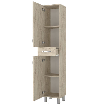Fürdőszoba szekrény Selin 2 Doors 1 Drawer-VASBÚTOR