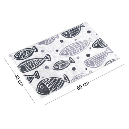 Fürdőszobaszőnyeg Fish Djt - Fehér (40 x 60)-VASBÚTOR