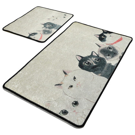 Fürdőszobaszőnyeg Szett (2 db) Angry Cats Djt-VASBÚTOR