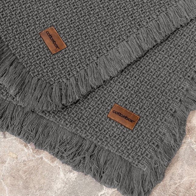 Fürdőszobaszőnyeg Szett (2 db) Bath Rug - Antracit-VASBÚTOR