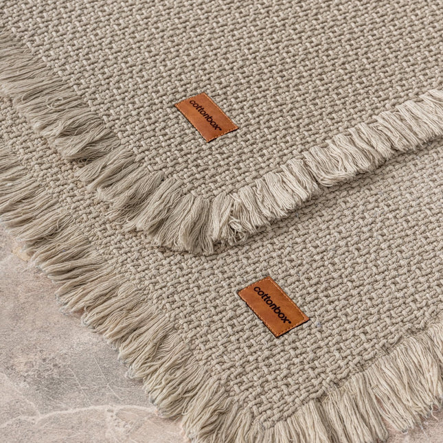 Fürdőszobaszőnyeg Szett (2 db) Bath Rug - Bézs-VASBÚTOR