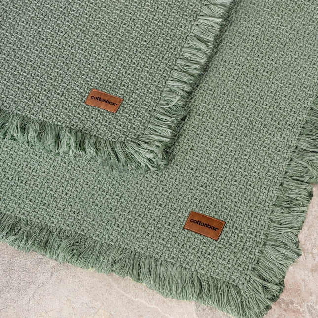 Fürdőszobaszőnyeg Szett (2 db) Bath Rug - Zöld-VASBÚTOR