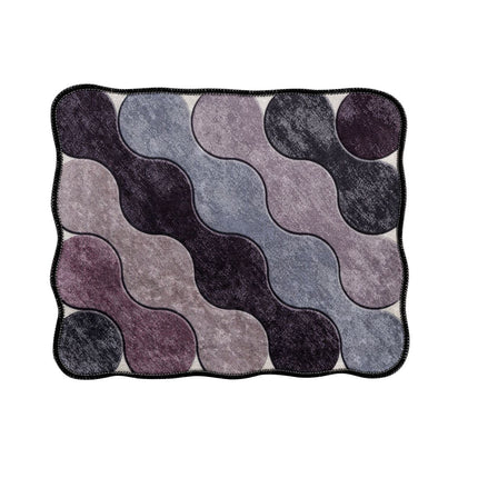 Fürdőszobaszőnyeg Szett (2 db) Circle - Purple-VASBÚTOR