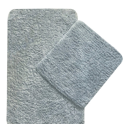 Fürdőszobaszőnyeg Szett (2 db) Cotton Basic - Szürke-VASBÚTOR
