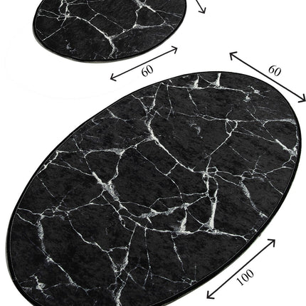 Fürdőszobaszőnyeg Szett (2 db) Marble Djt-VASBÚTOR