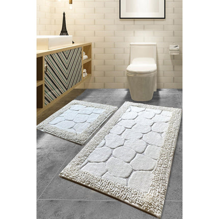 Fürdőszobaszőnyeg Szett (2 db) Stone - Ecru-VASBÚTOR