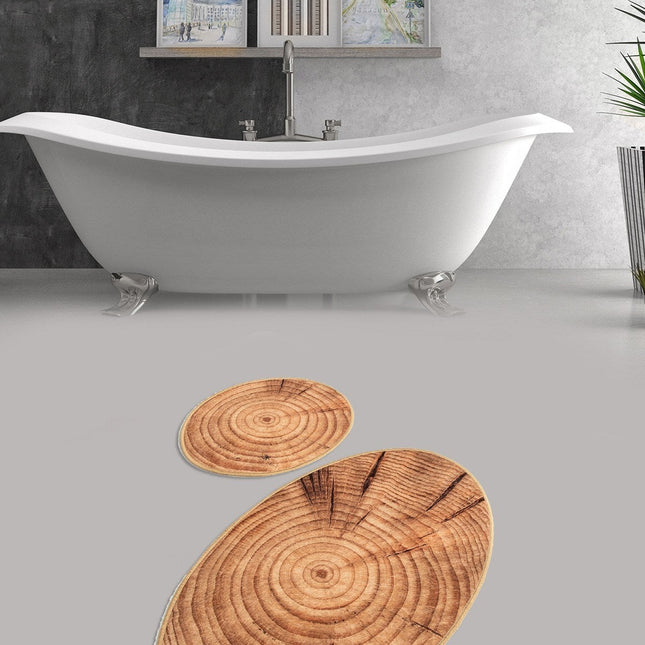 Fürdőszobaszőnyeg Szett (2 db) Wood Djt-VASBÚTOR