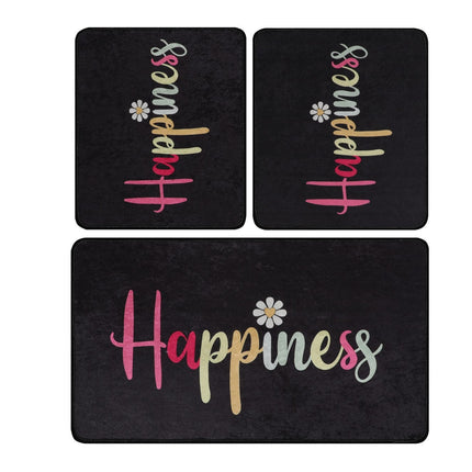 Fürdőszobaszőnyeg Szett (3 db) Happiness Djt-VASBÚTOR