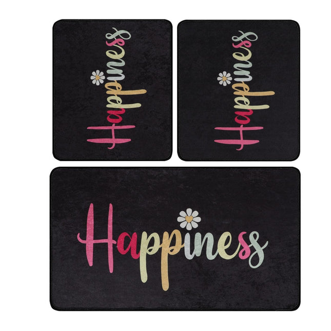 Fürdőszobaszőnyeg Szett (3 db) Happiness Djt-VASBÚTOR