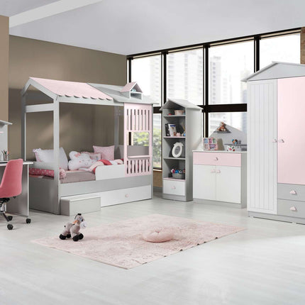 Gyerek íróasztal Ayder - Pink-VASBÚTOR
