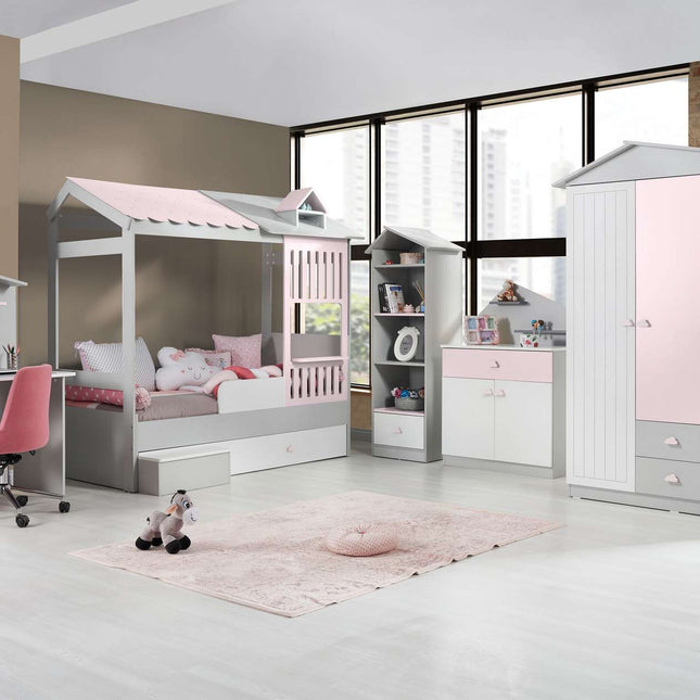 Gyerek íróasztal Ayder - Pink-VASBÚTOR