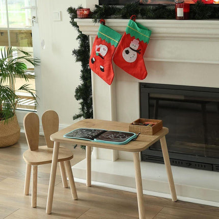 Gyerekasztal székekkel Bunny One Chair Set - Brown-VASBÚTOR