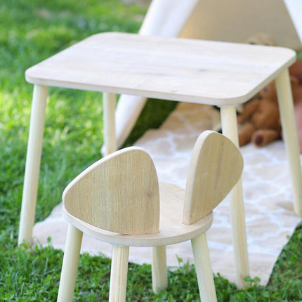 Gyerekasztal székekkel Mickey One Chair Set - Brown-VASBÚTOR