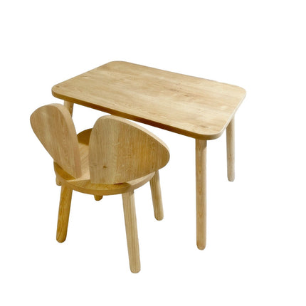 Gyerekasztal székekkel Mickey One Chair Set - Brown-VASBÚTOR