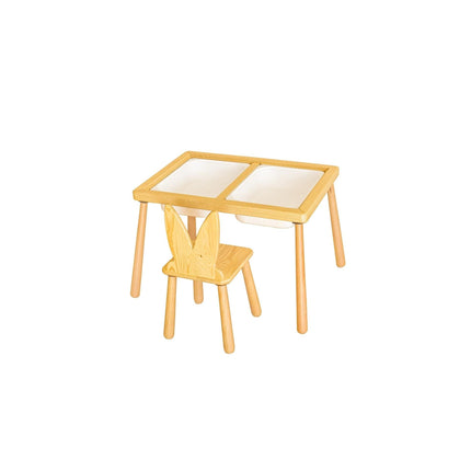 Gyerekasztal székekkel Table and Chair - White-VASBÚTOR