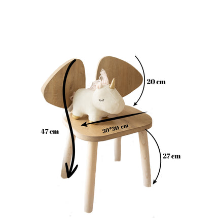 Gyerekszék Mickey Chair - Brown-VASBÚTOR