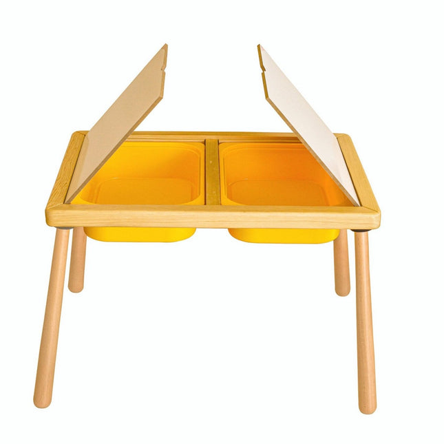 Gyermekasztal Table - Yellow-VASBÚTOR