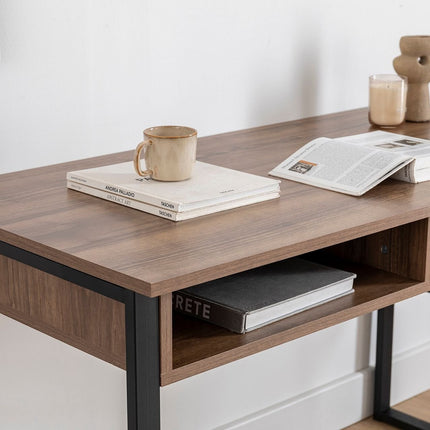 Íróasztal Nove - Walnut-VASBÚTOR