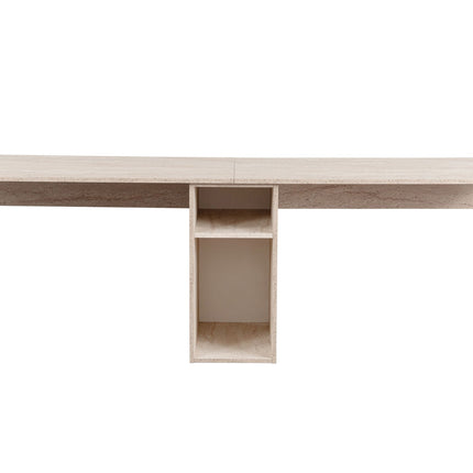 Íróasztal Twin Study Desk - Travertine, Arany-VASBÚTOR