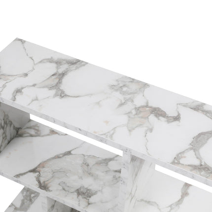 Kis asztal Life - Fehér, Marble-VASBÚTOR