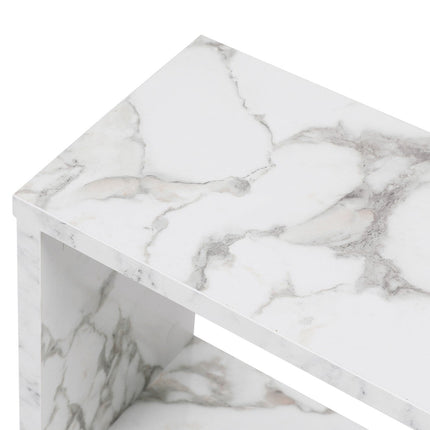 Kis asztal Life - Fehér, Marble-VASBÚTOR