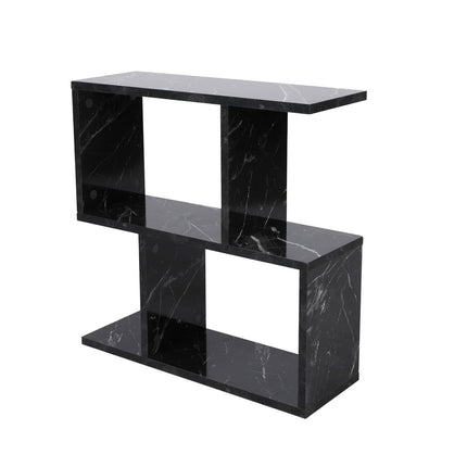 Kis asztal Life - Fekete, Marble-VASBÚTOR