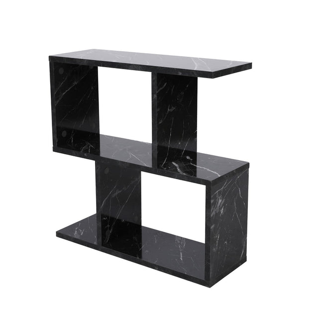Kis asztal Life - Fekete, Marble-VASBÚTOR