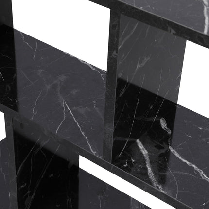 Kis asztal Life - Fekete, Marble-VASBÚTOR