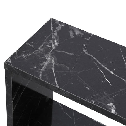 Kis asztal Life - Fekete, Marble-VASBÚTOR