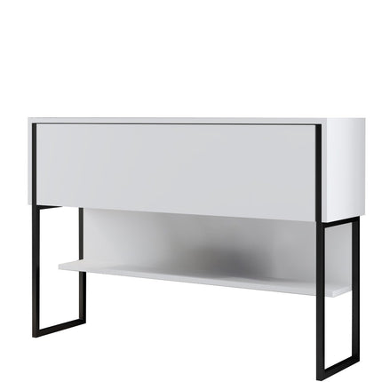 Komód Luxe - Black, White-VASBÚTOR