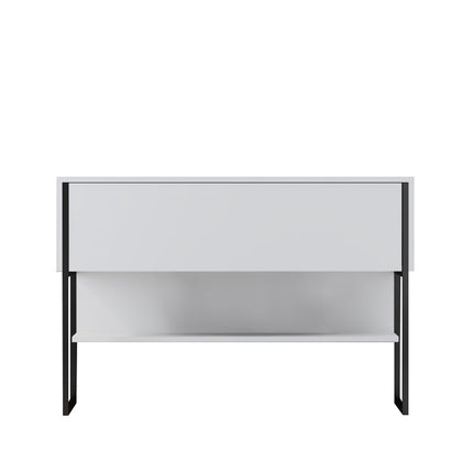 Komód Luxe - Black, White-VASBÚTOR