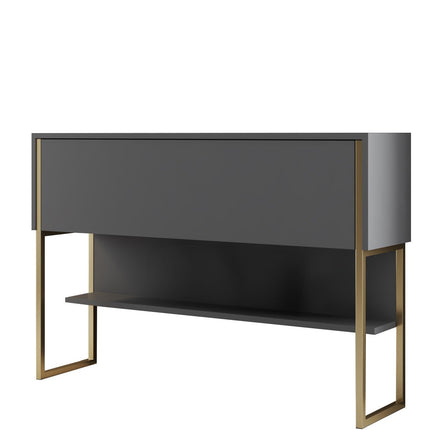 Komód Luxe - Gold, Anthracite-VASBÚTOR
