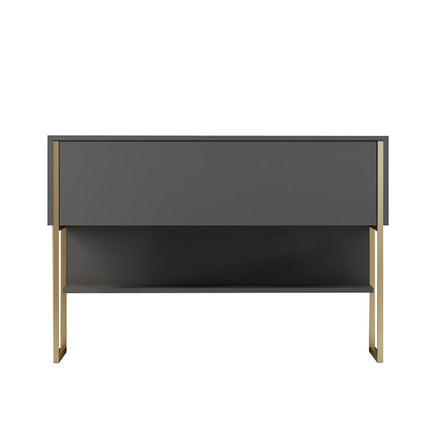 Komód Luxe - Gold, Anthracite-VASBÚTOR