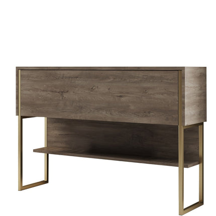 Komód Luxe - Gold, Walnut-VASBÚTOR