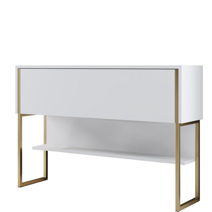 Komód Luxe - Gold, White-VASBÚTOR