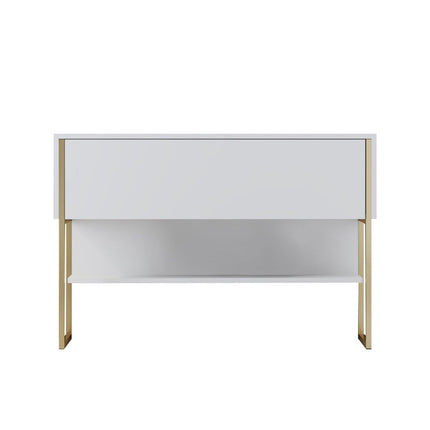 Komód Luxe - Gold, White-VASBÚTOR