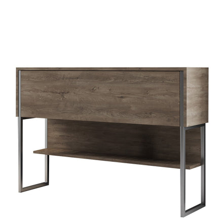 Komód Luxe - Silver, Walnut-VASBÚTOR