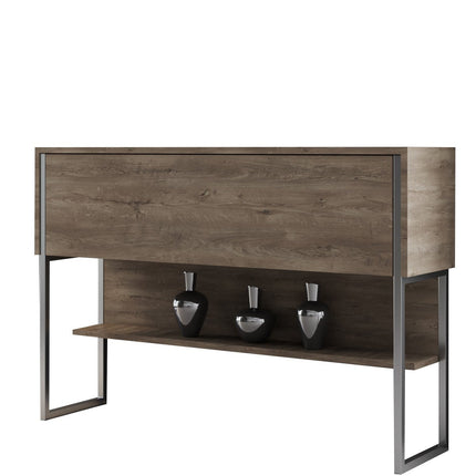 Komód Luxe - Silver, Walnut-VASBÚTOR