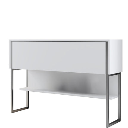 Komód Luxe - Silver, White-VASBÚTOR