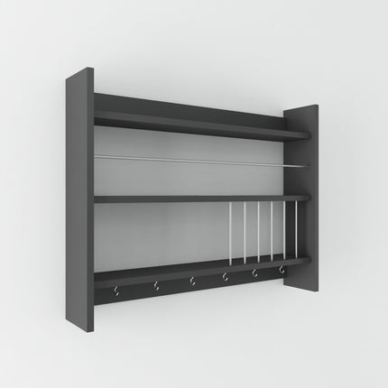 Konyhai polc Kolin - Anthracite-VASBÚTOR