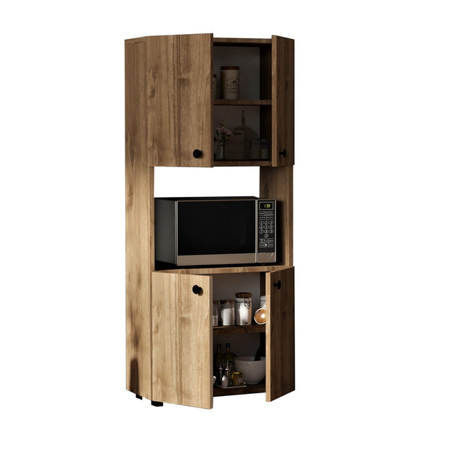 Konyhaszekrény Efe - Walnut-VASBÚTOR