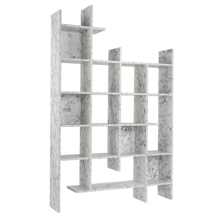Könyvespolc Manco - Carrara Marble-VASBÚTOR