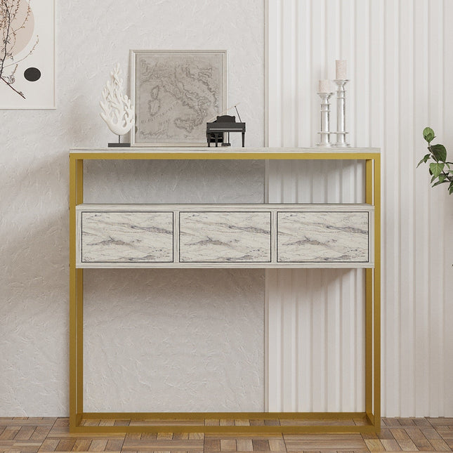 Konzolasztal Guarda - Freesia Marble-VASBÚTOR
