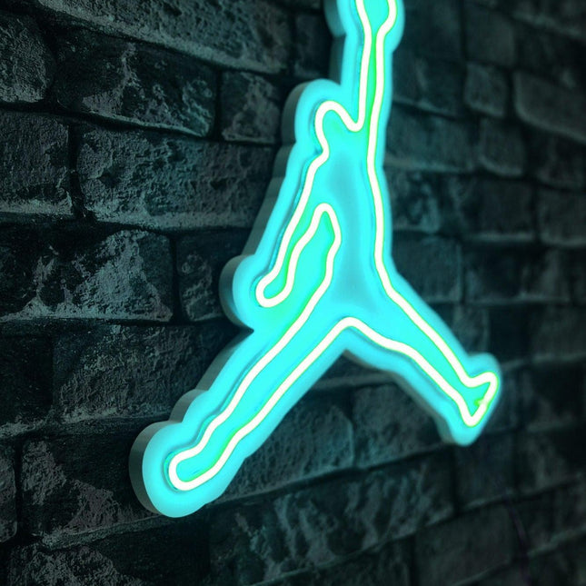Műanyag LED-es fali dekoráció, Basketball - Blue-VASBÚTOR