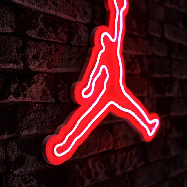 Műanyag LED-es fali dekoráció, Basketball - Red-VASBÚTOR
