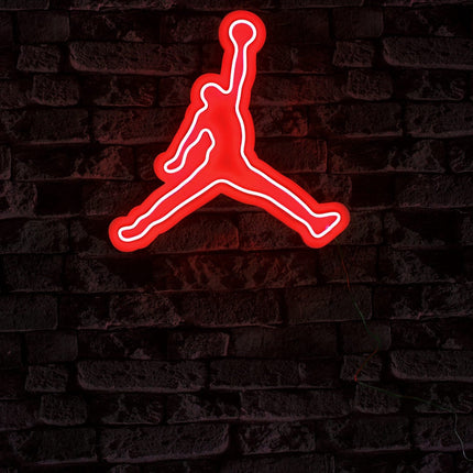 Műanyag LED-es fali dekoráció, Basketball - Red-VASBÚTOR