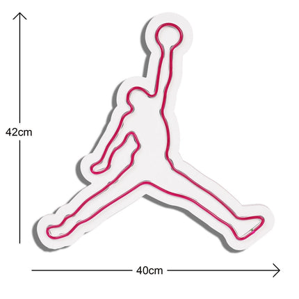 Műanyag LED-es fali dekoráció, Basketball - Red-VASBÚTOR