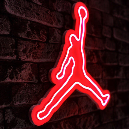 Műanyag LED-es fali dekoráció, Basketball - Red-VASBÚTOR